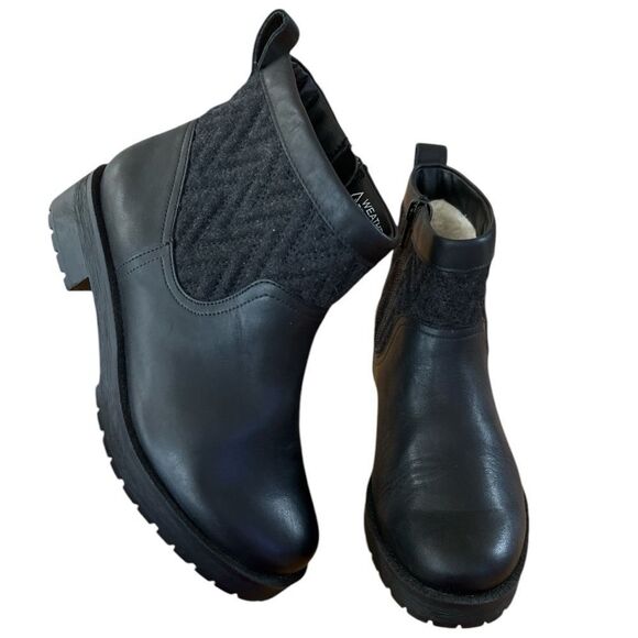 BNWOB VIONIC Maple Black Water Resistant Boot Size 5 - Picture 2 of 9